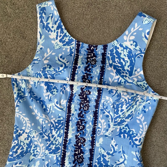 Lilly Pulitzer Mila Stretch Shift Dress - Size 2 - Turtley Awesome - Like New - Picture 2 of 10